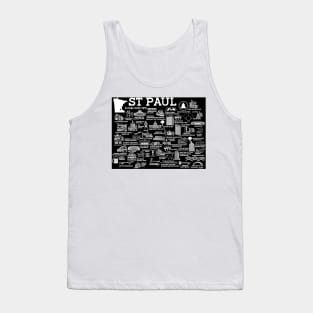 St Paul Map Tank Top